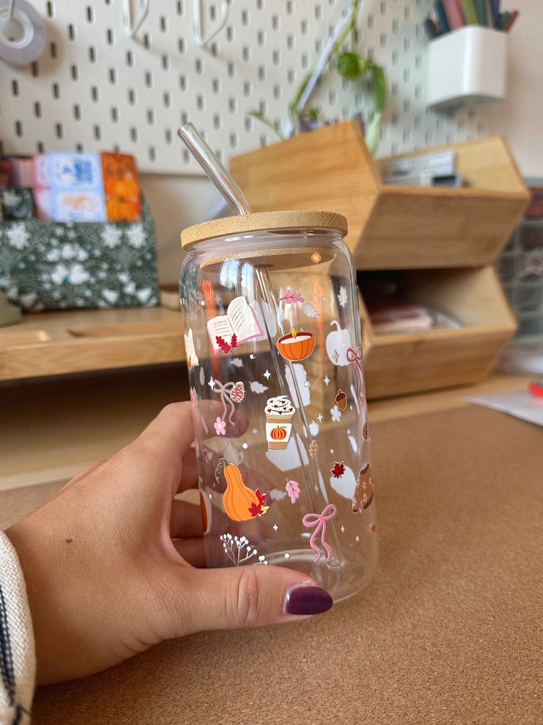 Autumn Glass Cup