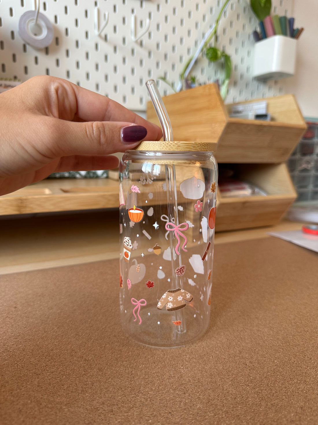 Autumn Glass Cup