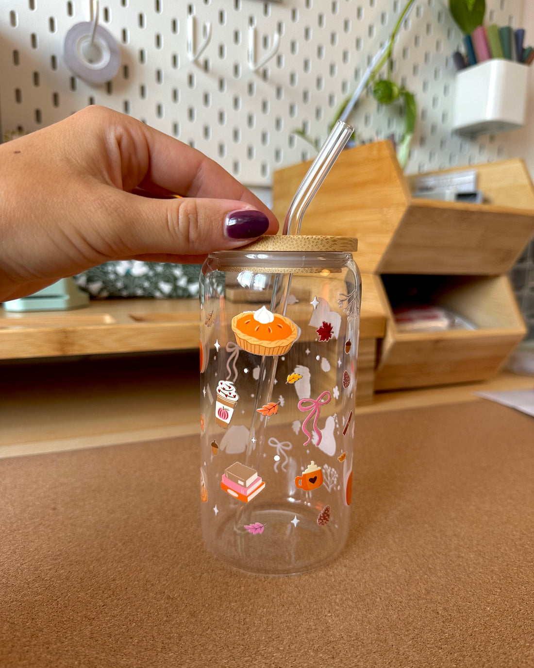 Autumn Glass Cup